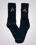 Black with Gold Socks